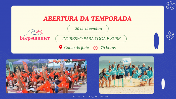 Imagem do evento ABERTURA - SURF & YOGA