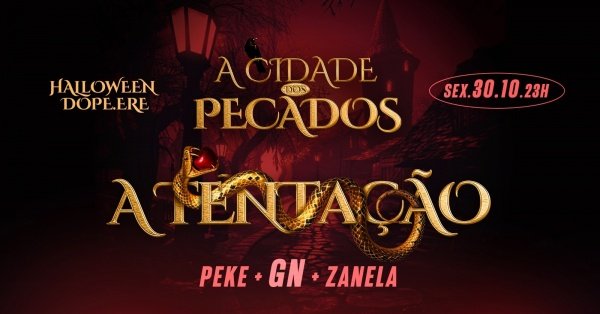 Imagem do evento SEXTA / Halloween 2026 - A Cidade dos Pecados
