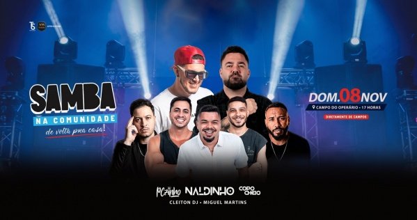 Imagem do evento Samba na comunidade - De volta pra Casa