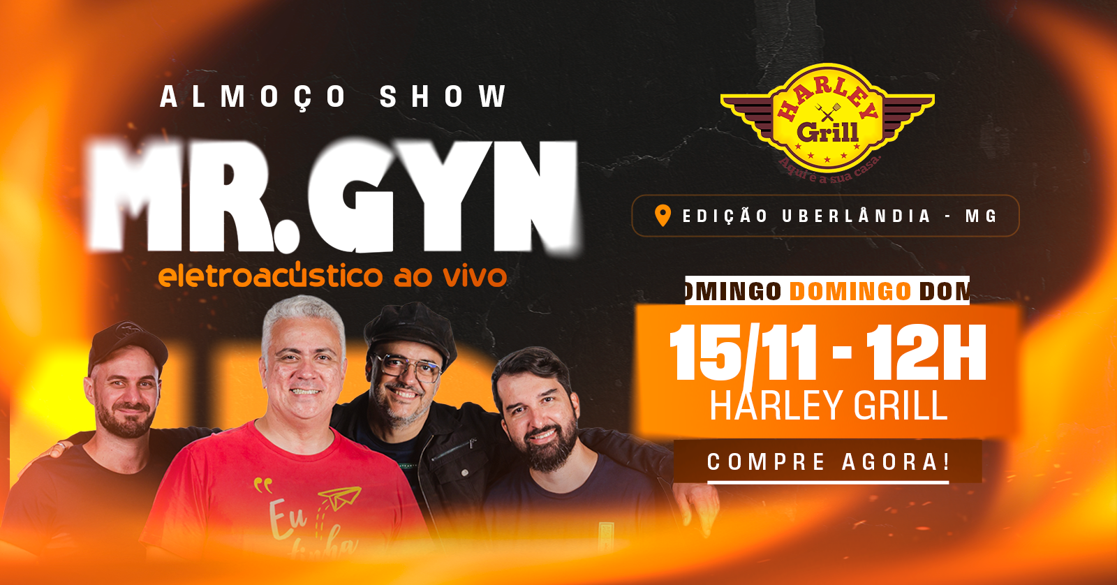 Almoço Show Mr. Gyn Eletroacústico - Um encontro pra família toda... - Uberlândia, MG
