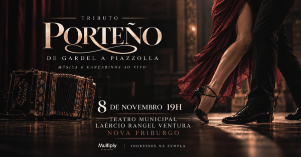 Imagem do evento Tributo Porteño: de Gardel a Piazzolla - Nova Friburgo/RJ [08/11]