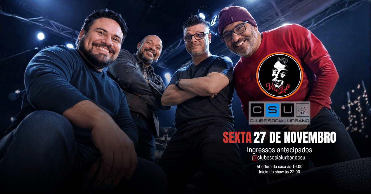 CSU CLUBE SOCIAL URBANO | UMA VIAGEM PELOS CLÁSSICOS DO ROCK E POP ROCK! - Caxias do Sul, RS