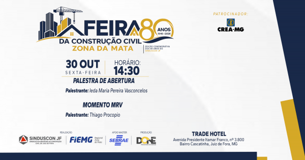 Imagem do evento [30/10] Palestra de Abertura e Momento MRV | 14h30 às 16h