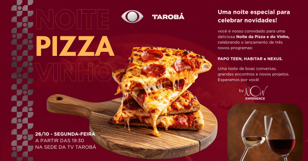 Imagem do evento NOITE DA PIZZA E VINHO