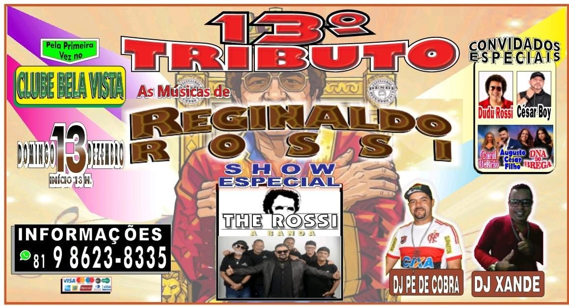 13° tributo as músicas de Reginaldo Rossi - Recife, PE