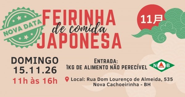 Imagem do evento FEIRINHA DE COMIDA TIPICA JAPONESA