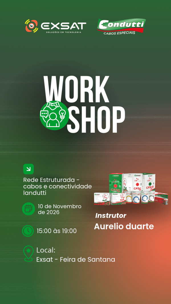 Imagem do evento Rede Estruturada - cabos e conectividade landutti