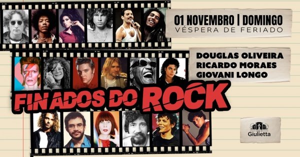 Imagem do evento FINADOS DO ROCK -  Douglas Oliveira e Banda