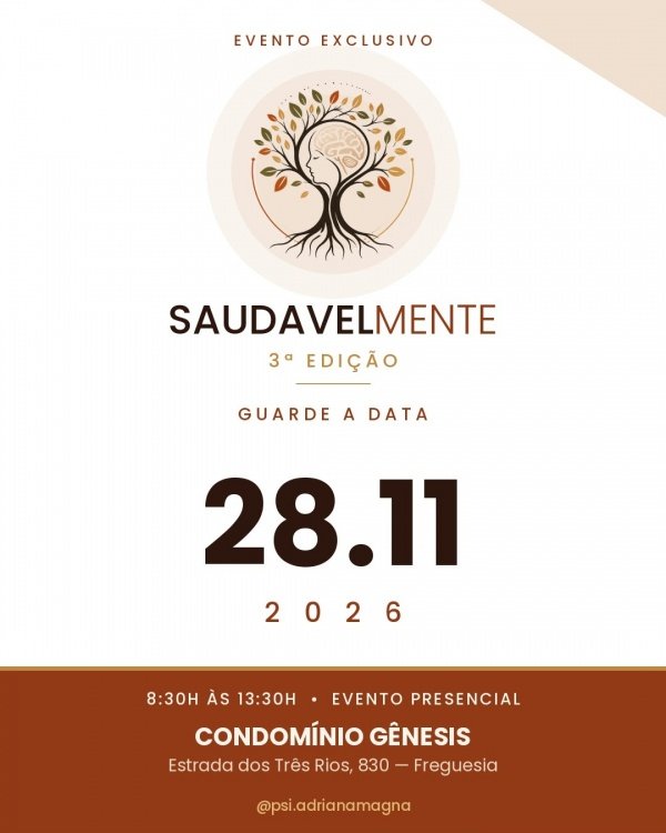 Imagem do evento SAUDAVELMENTE 3ª EDIÇÃO
