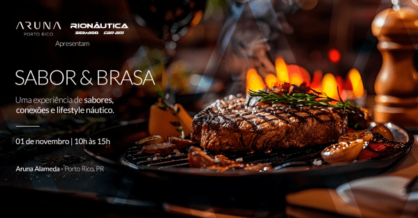 Imagem do evento Sabor e Brasa| Aruna + RioNáutica