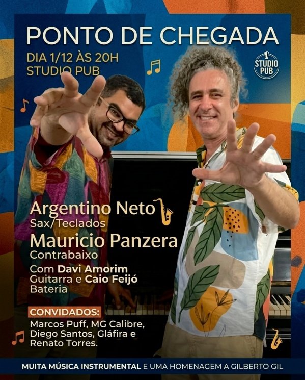Imagem do evento PONTO DE CHEGADA @ Studio Pub 01/12