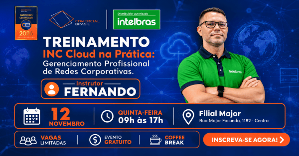 Imagem do evento TREINAMENTO INC CLOUD NA PRÁTICA: GERENCIAMENTO PROFISSIONAL DE REDES CORPORATIVAS