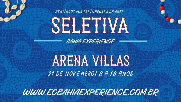 Imagem do evento Treino Avaliativo EC Bahia International Experience