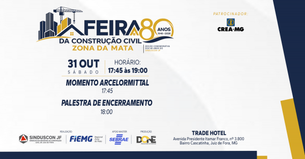 Imagem do evento [31/10] Palestra de encerramento com Felipe Savassi e Momento Arcelor Mittal