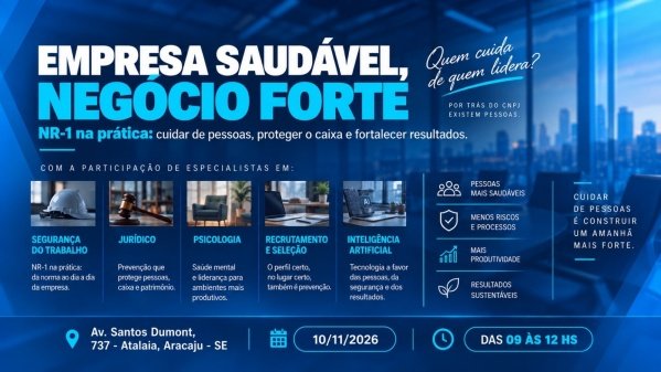 Imagem do evento EMPRESA SAUDÁVEL, NEGÓCIO FORTE.