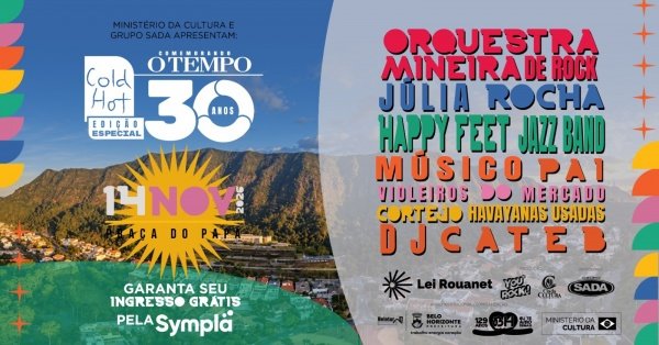 Imagem do evento Festival Cold Hot - Edição Especial comemorando 30 anos de O TEMPO