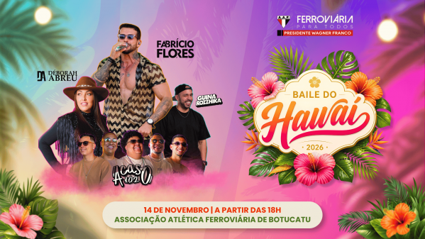 Imagem do evento Baile do Hawaí 2026 | AAF Botucatu