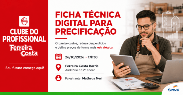 Imagem do evento Ficha Técnica digital para precificação