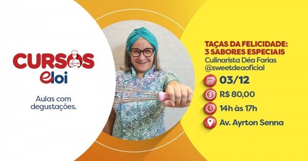 Imagem do evento TAÇAS DA FELICIDADE: 3 SABORES ESPECIAIS