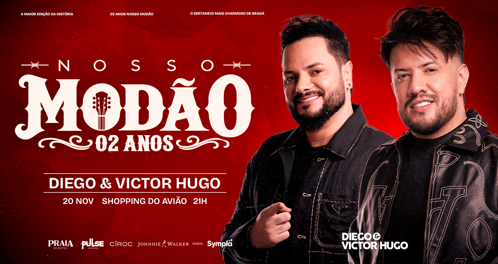 Diego e Victor Hugo - 2 anos Nosso Modão - 20/11 - Contagem, MG
