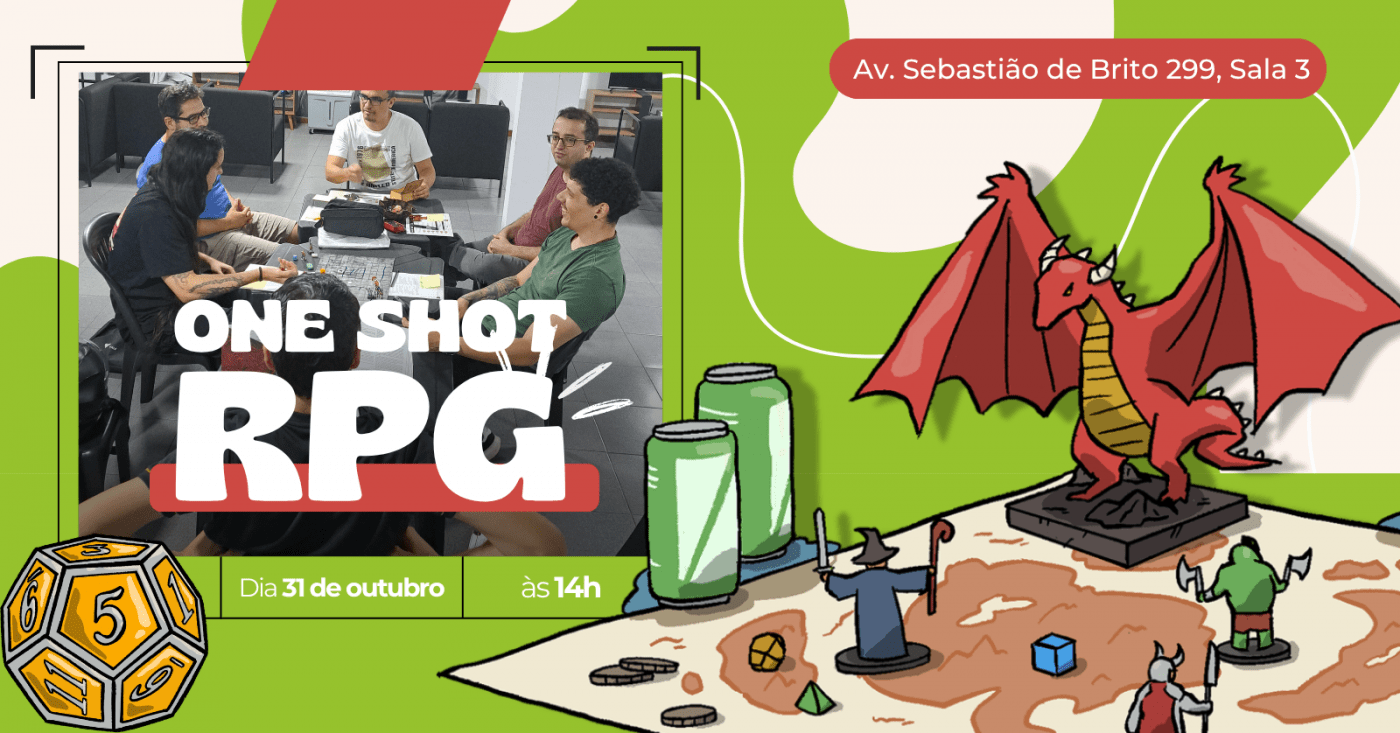 Banner do evento One-Shot RPG de Outubro