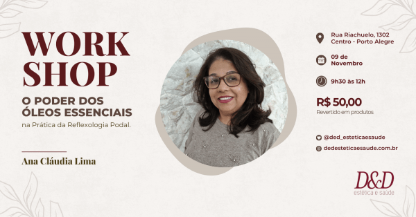 Imagem do evento Workshop - O Poder dos Óleos Essenciais na Prática da Reflexologia Podal