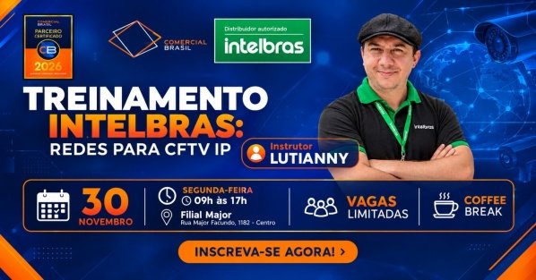 Imagem do evento TREINAMENTO INTELBRAS REDES PARA CFTV