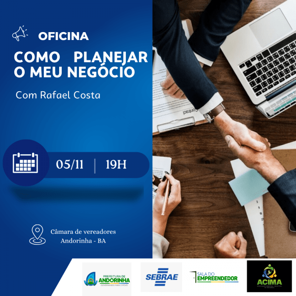 Imagem do evento OFICINA: COMO PLANEJAR O MEU NEGÓCIO