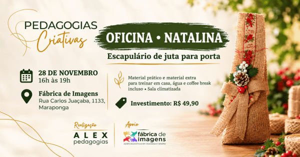 Imagem do evento Oficina Natalina: Escapulário de Juta para Porta