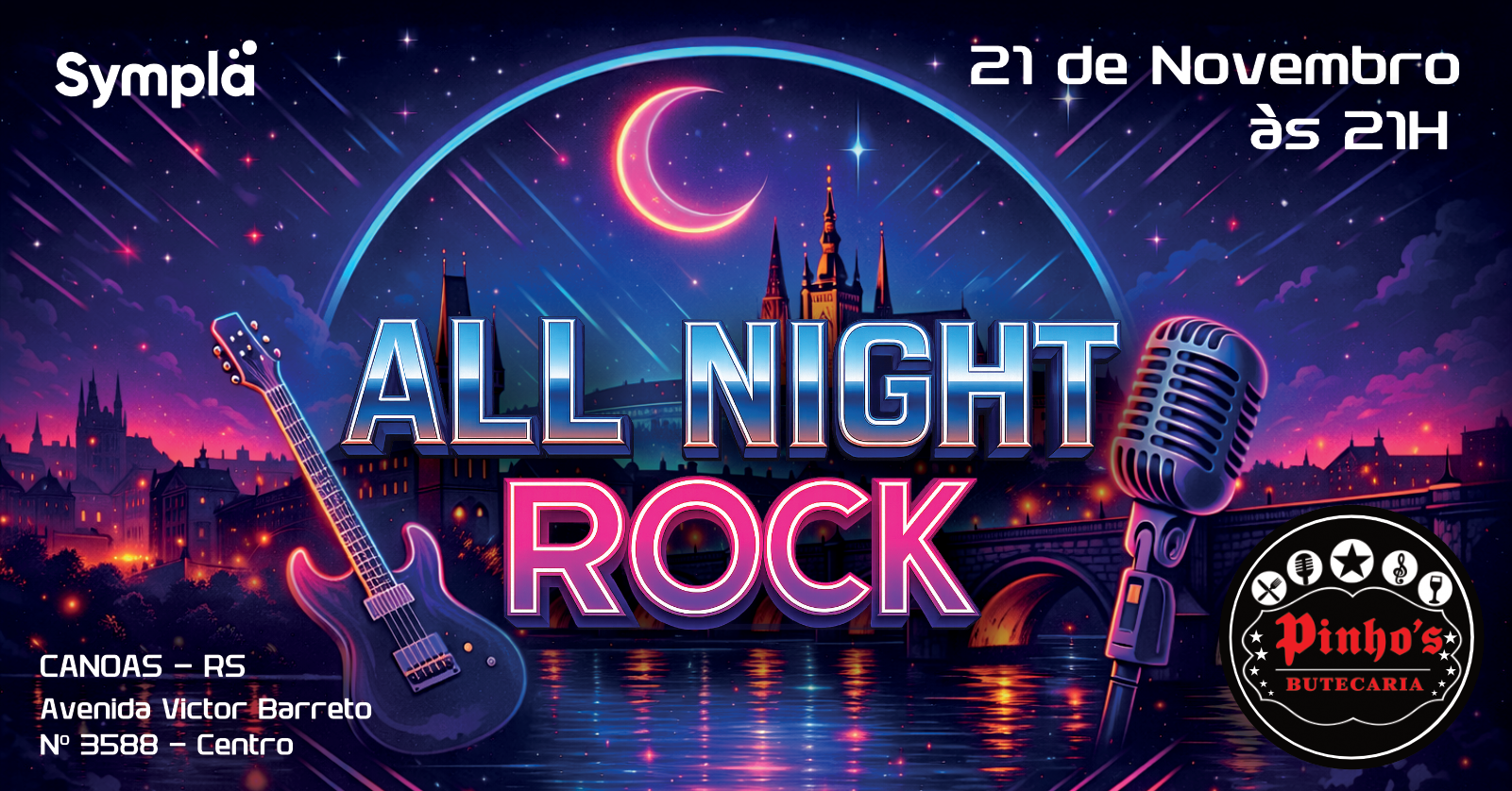 All Night Rock Band no Pinho's Butecaria - Canoas/RS - Canoas, RS