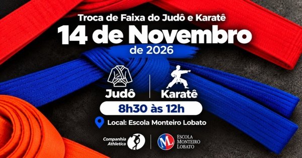 Imagem do evento Festival de Judô e Karatê EML - Cia Athletica 2026