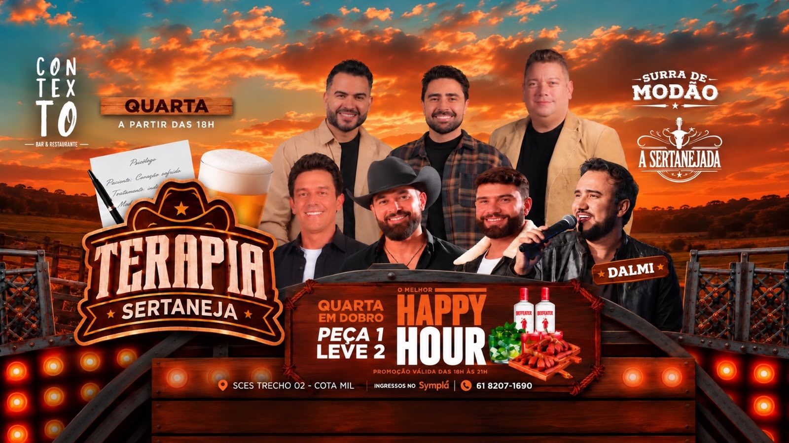 Terapia Sertaneja + Cardápio em Dobro na Varanda do Contexto | 28.10