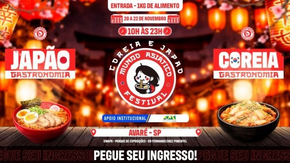 Imagem do evento Festival Mundo Asiático - Avaré - SP