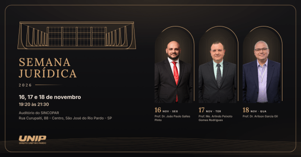 Imagem do evento Semana Jurídica 2026 | Direito UNIP Rio Pardo