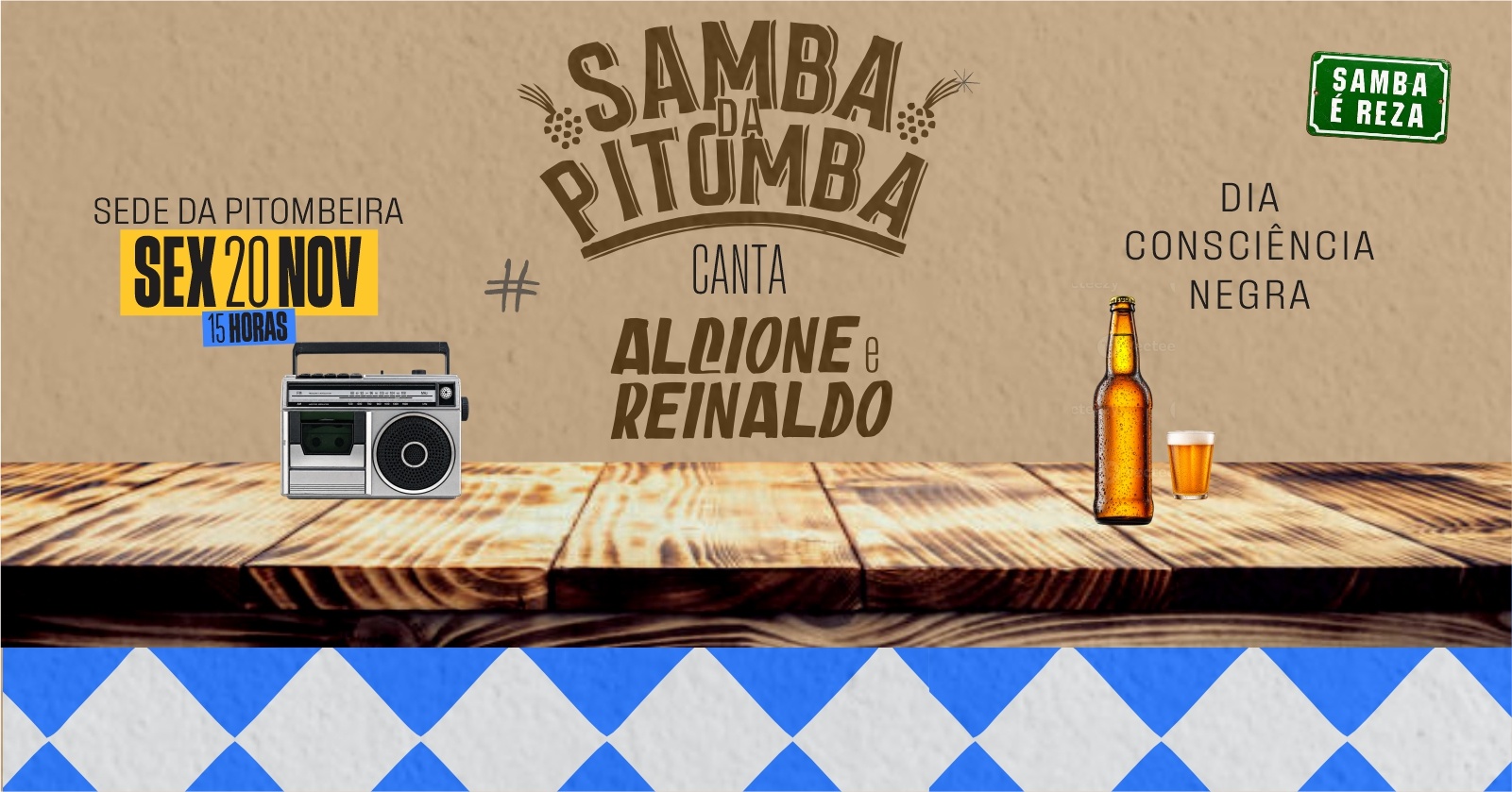 Samba da Pitomba canta Alcione e Reinaldo no Samba da Consciência Negra 20 de novembro - Olinda, PE