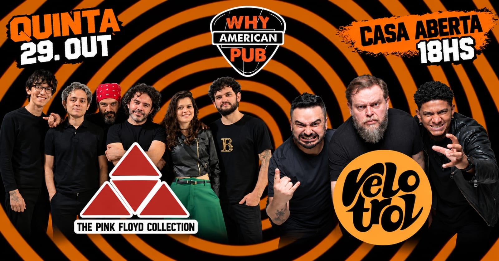 CLUBE DA QUINTA WHY 29/10 | PINK FLOYD COLLECTION + VELOTROL!