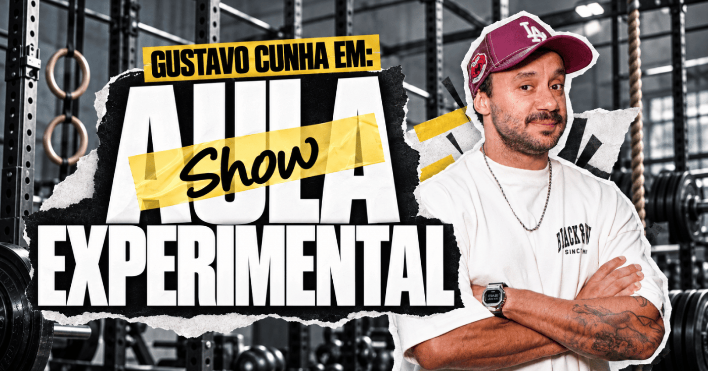 Cartaz do show Gustavo Cunha em: Aula Experimental