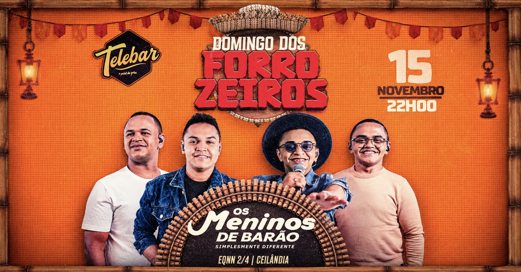 OS MENINOS DE BARÃO NO TELEBAR 15/11 - Brasília, DF