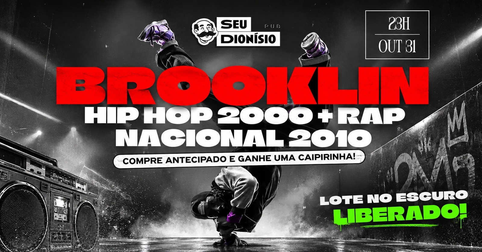 HIP HOP 2000 + RAP NACIONAL 2010 - 2 DJs - ANTECIPADO GANHA UMA CAIPIRINHA - Conselheiro Lafaiete, MG