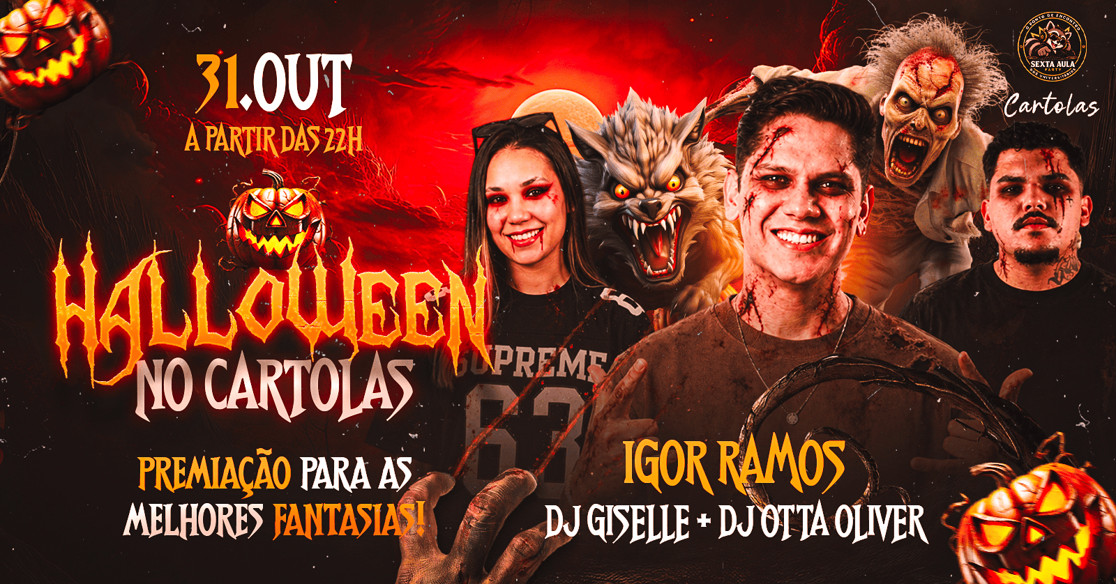HALLOWEEN NO CARTOLAS | 31 DE OUTUBRO - Brusque, SC