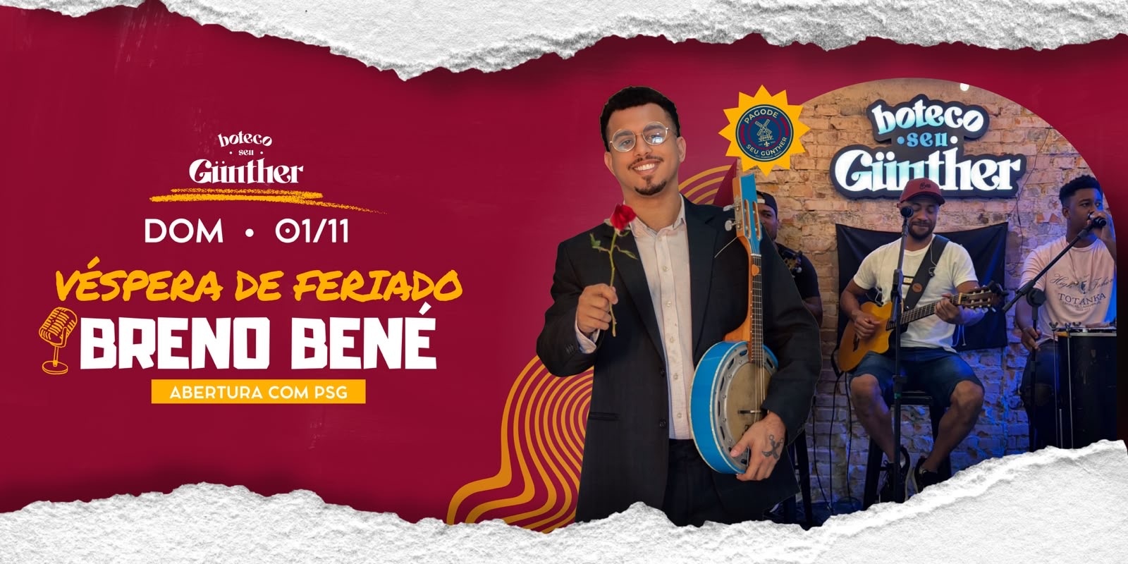 BRENO BENÉ NO BOTECO SEU GUNTHER - Joinville, SC