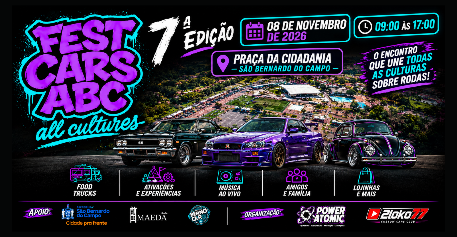 Fest Cars Abc (ENCONTRO DE DIVERSAS CULTURAS AUTOMOTIVAS) - São Bernardo do Campo, SP