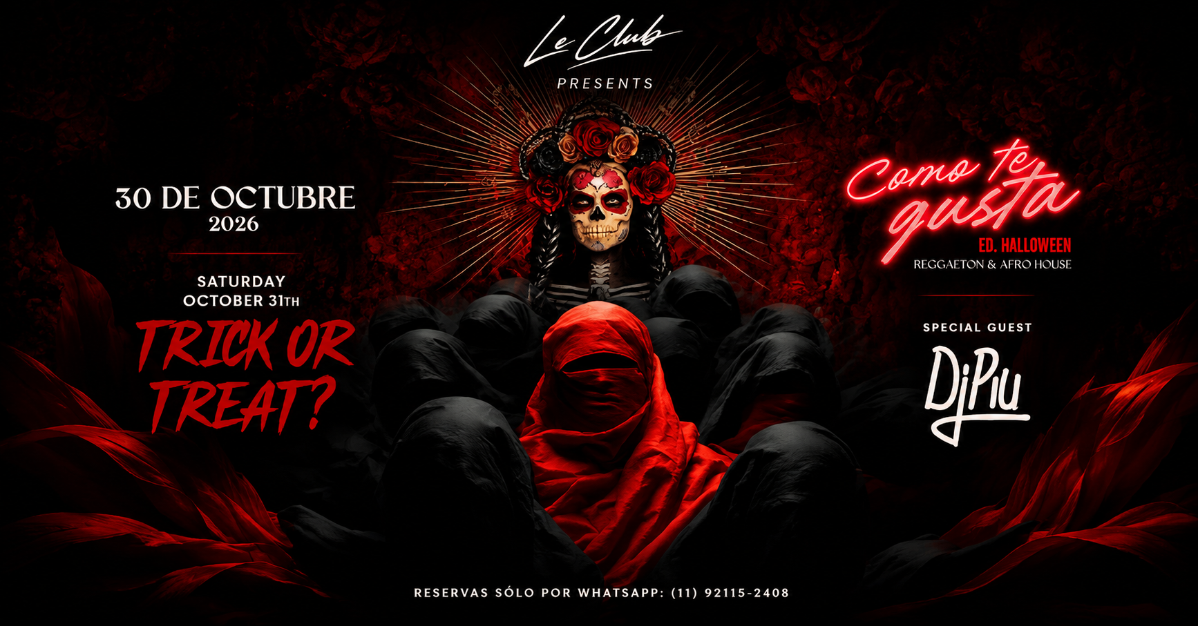 LE CLUB HALLOWEEN | SEXTA COMO TE GUSTA + SÁBADO DJ PIU TRICK OR TREAT