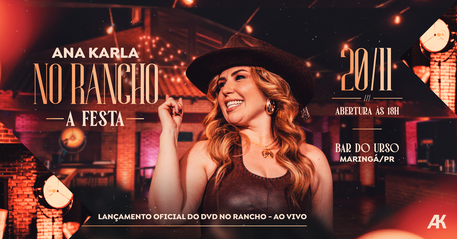 ANA KARLA - NO RANCHO - A FESTA - Maringá, PR