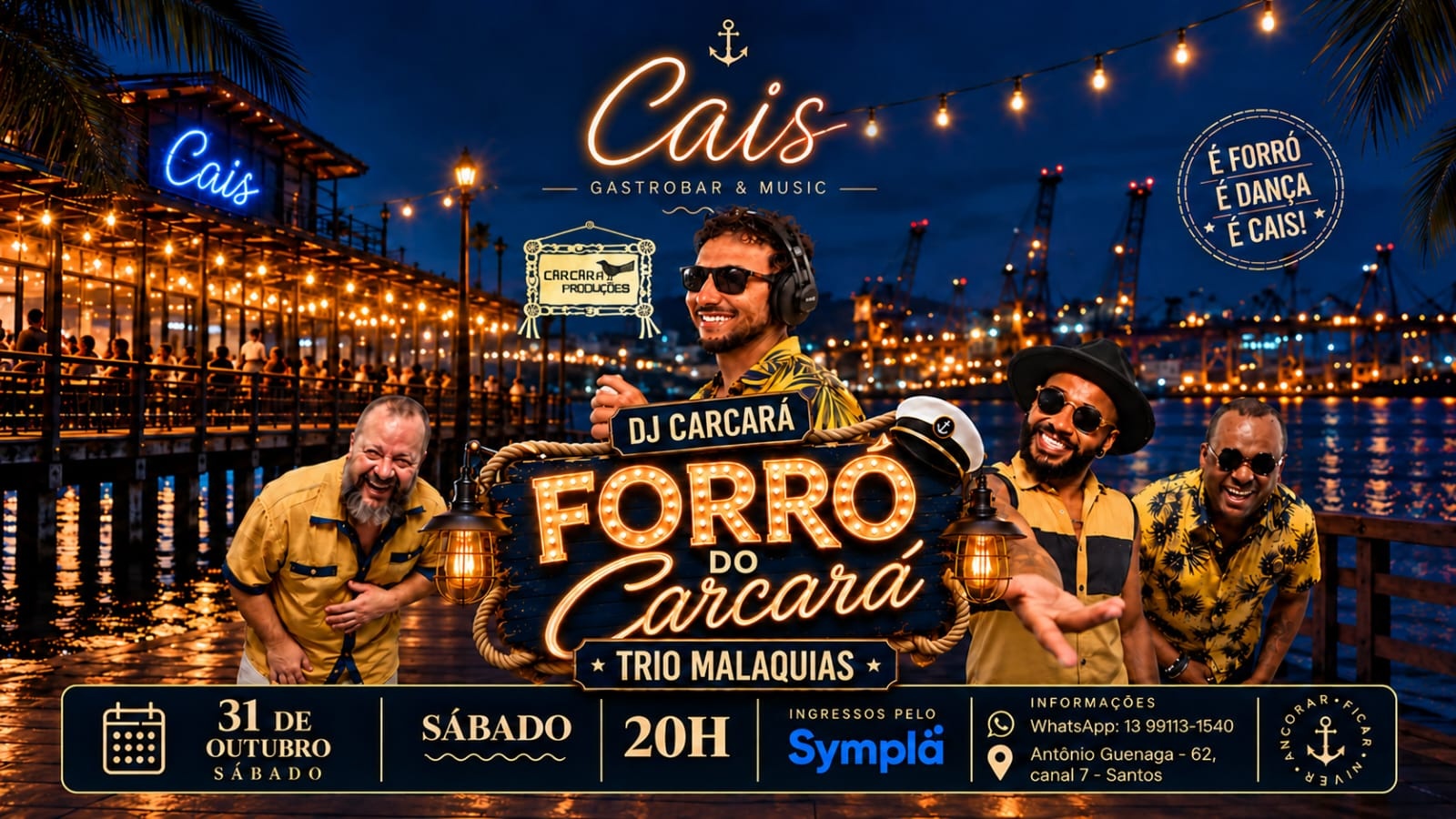 Forró do Carcará com Malaquias - Santos, SP